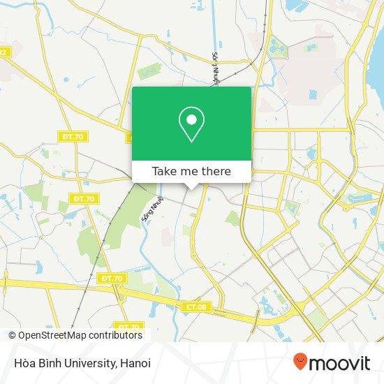 Hòa Bình University map