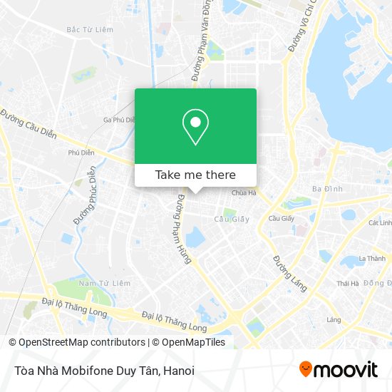 Tòa Nhà Mobifone Duy Tân map