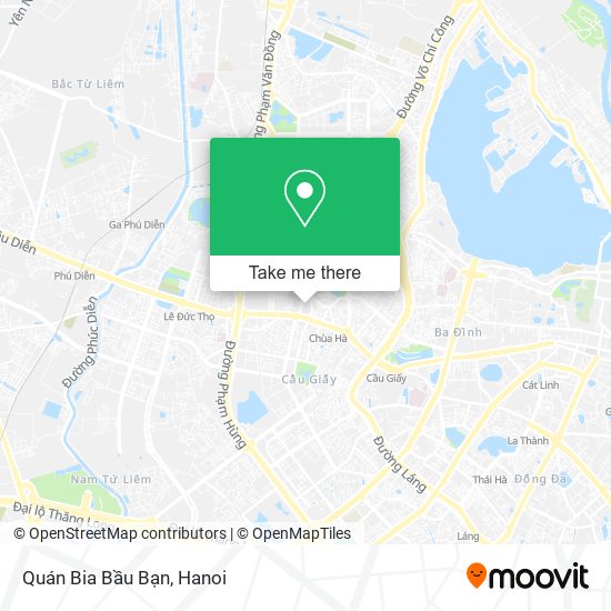 Quán Bia Bầu Bạn map