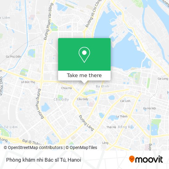 Phòng khám nhi Bác sĩ Tú map