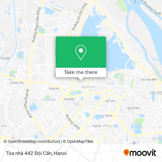 Tòa nhà 442 Đội Cấn map