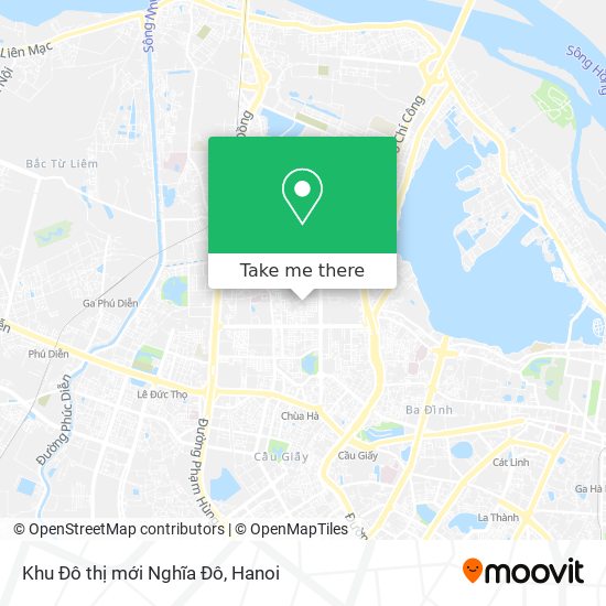 Khu Đô thị mới Nghĩa Đô map