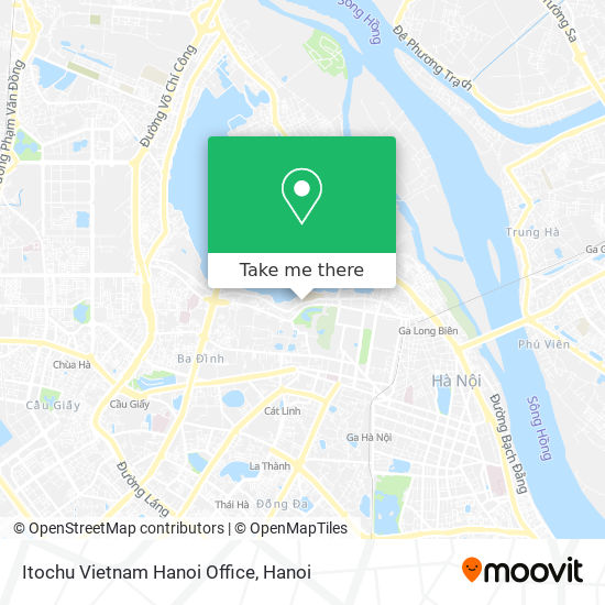 Itochu Vietnam Hanoi Office map