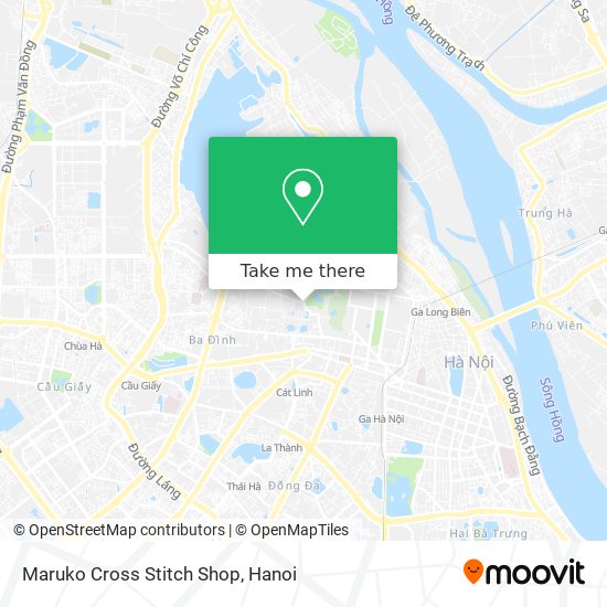 Maruko Cross Stitch Shop map