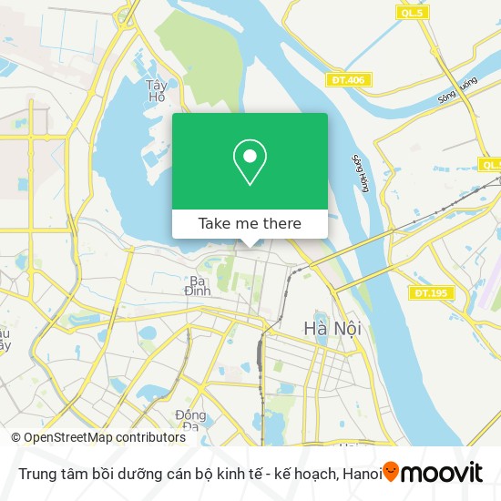 Trung tâm bồi dưỡng cán bộ kinh tế - kế hoạch map