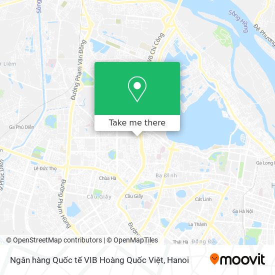 Ngân hàng Quốc tế VIB Hoàng Quốc Việt map