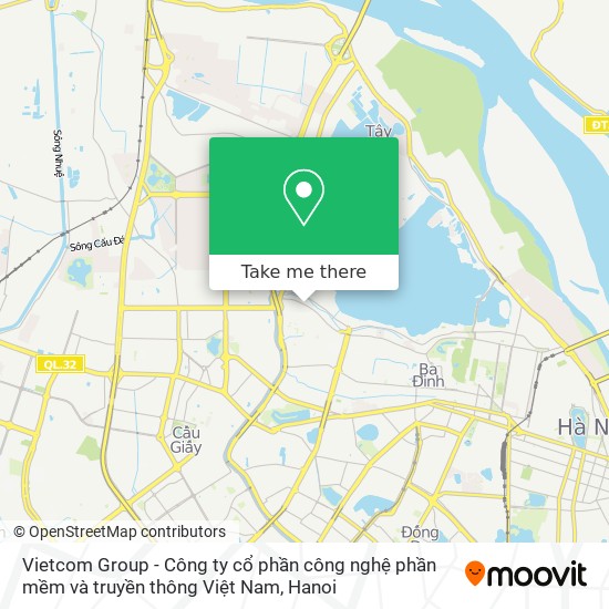 Vietcom Group - Công ty cổ phần công nghệ phần mềm và truyền thông Việt Nam map