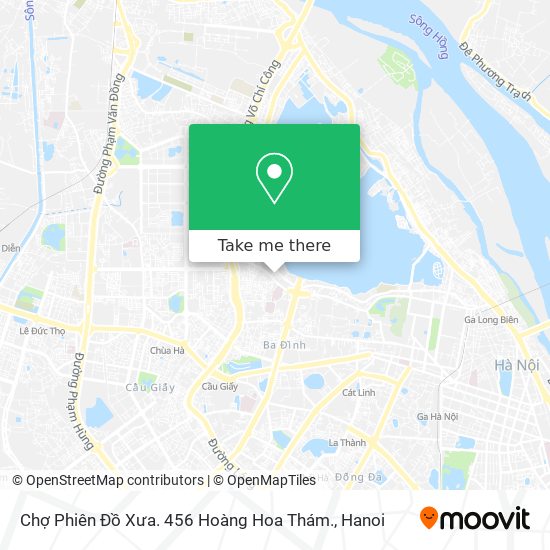 Chợ Phiên Đồ Xưa. 456 Hoàng Hoa Thám. map