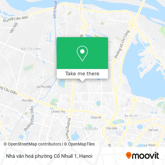 Nhà văn hoá phường Cổ Nhuế 1 map