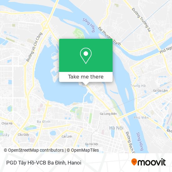 PGD Tây Hồ-VCB Ba Đình map