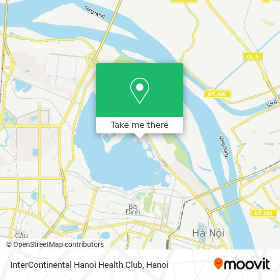 InterContinental Hanoi Health Club map