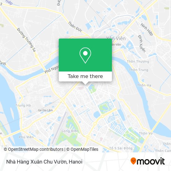Nhà Hàng Xuân Chu Vườn map