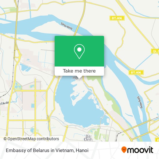 Embassy of Belarus in Vietnam map