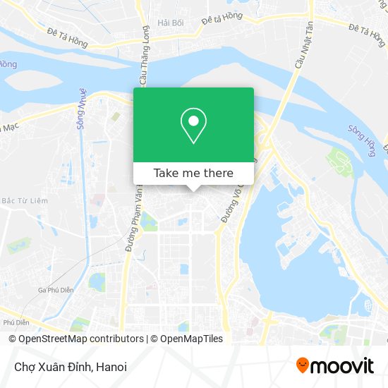 Chợ Xuân Đỉnh map