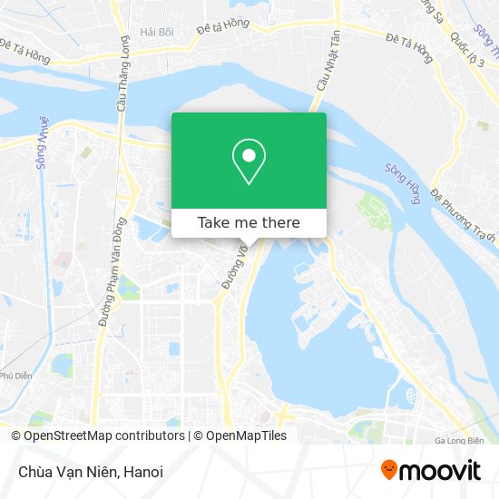 Chùa Vạn Niên map