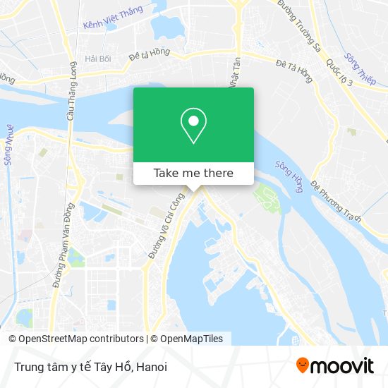 Trung tâm y tế Tây Hồ map