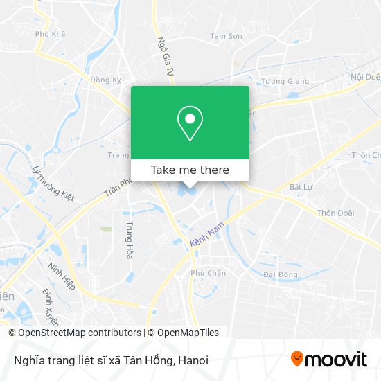 Nghĩa trang liệt sĩ xã Tân Hồng map