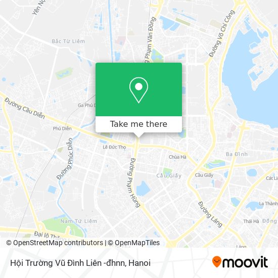 Hội Trường Vũ Đình Liên -đhnn map