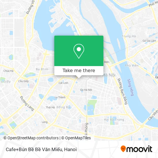 Cafe+Bún Bề Bề Văn Miếu map