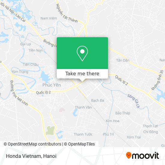 Honda Vietnam map