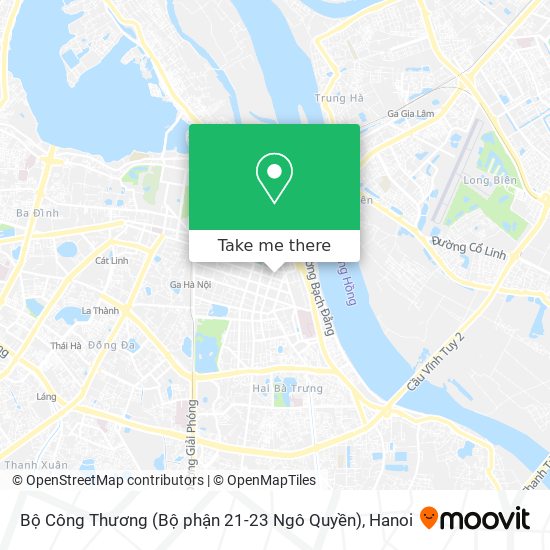 Bộ Công Thương (Bộ phận 21-23 Ngô Quyền) map