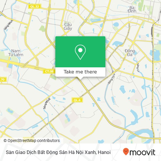 Sàn Giao Dịch Bất Động Sản Hà Nội Xanh map