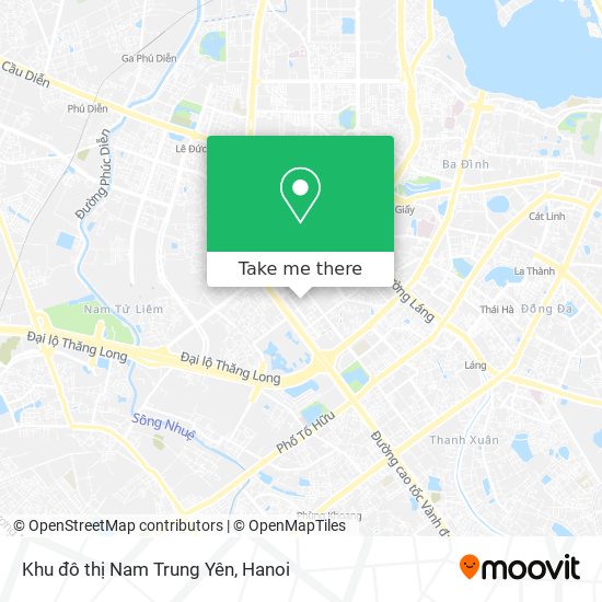 Khu đô thị Nam Trung Yên map