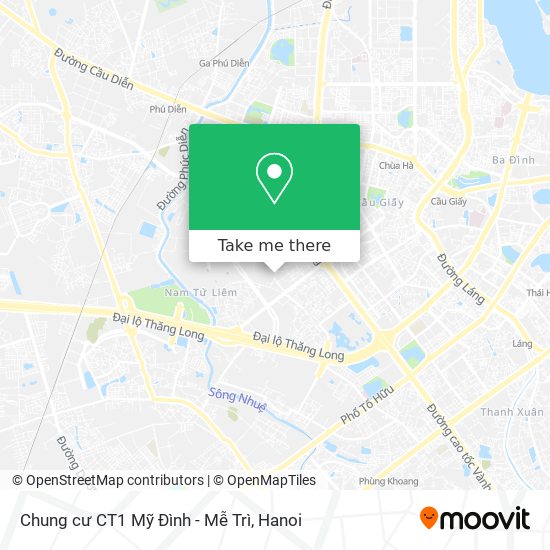 Chung cư CT1 Mỹ Đình - Mễ Trì map