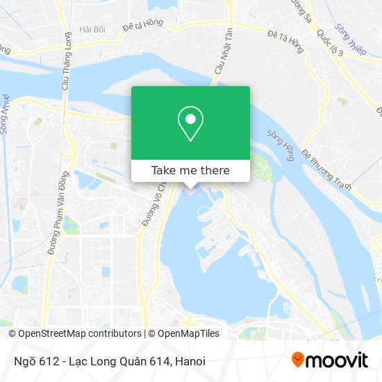 Ngõ 612 - Lạc Long Quân 614 map