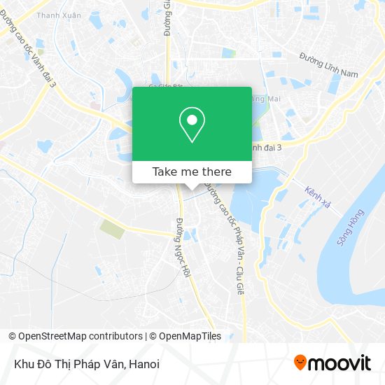 Khu Đô Thị Pháp Vân map