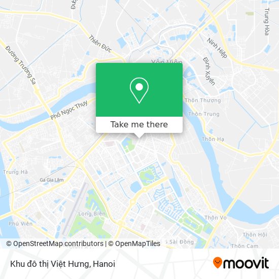 Khu đô thị Việt Hưng map