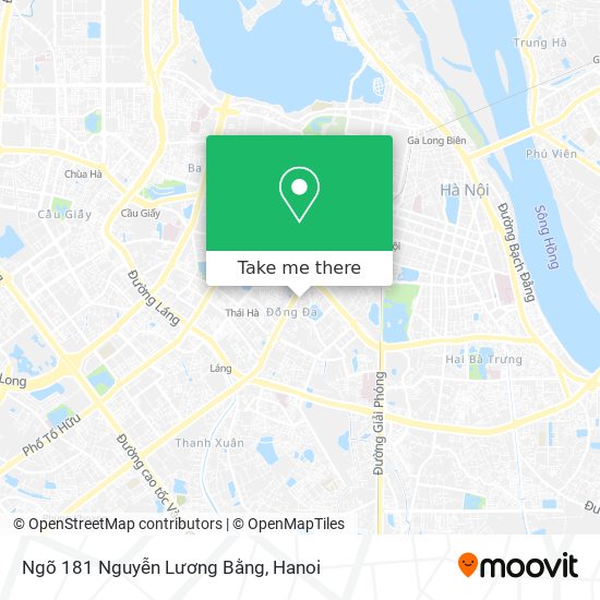 Ngõ 181 Nguyễn Lương Bằng map