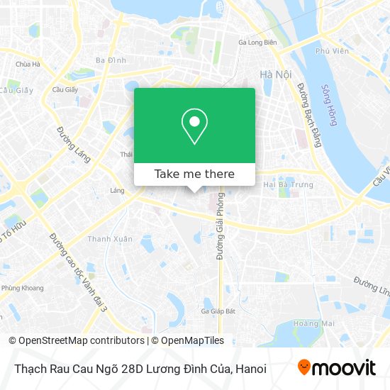 Thạch Rau Cau Ngõ 28D Lương Đình Của map