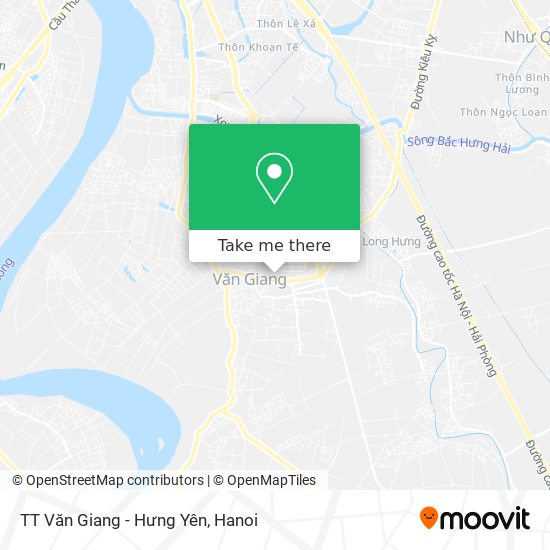 TT Văn Giang - Hưng Yên map