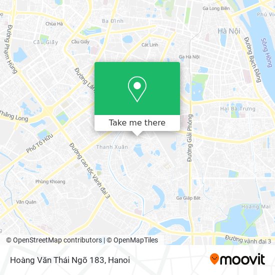 Hoàng Văn Thái Ngõ 183 map