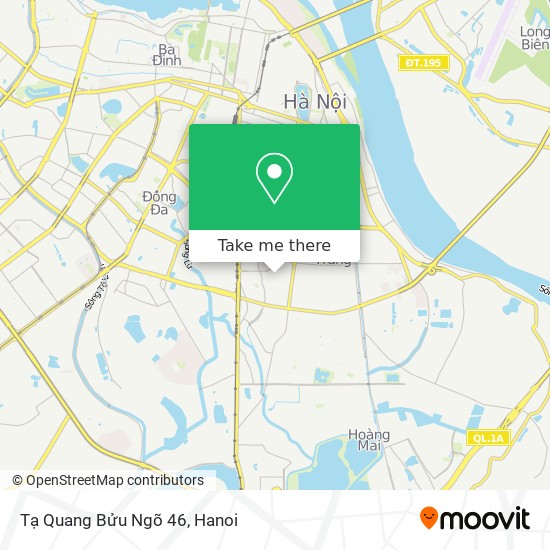 Tạ Quang Bửu Ngõ 46 map