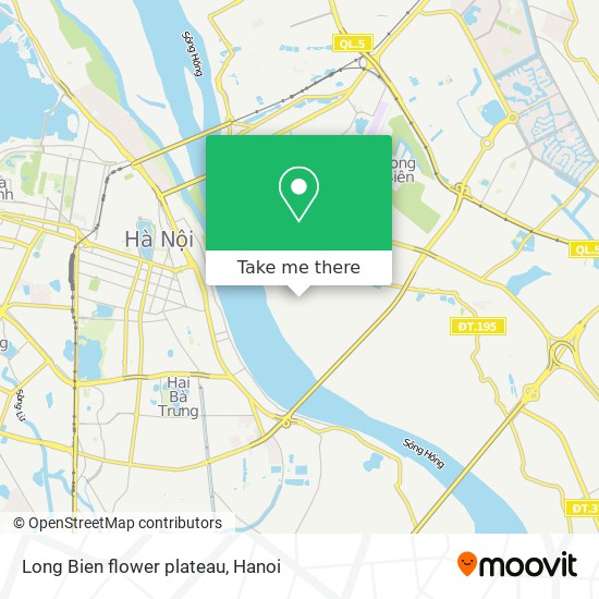 Long Bien flower plateau map
