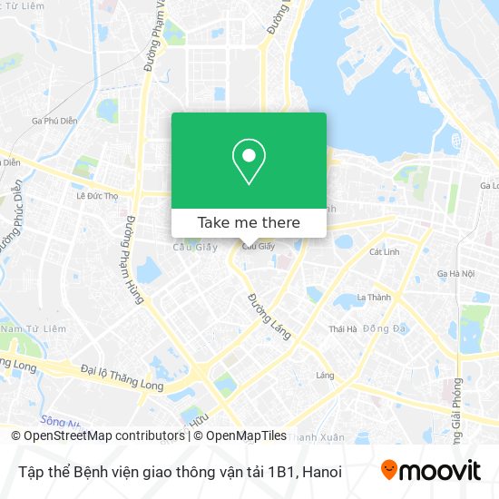 Tập thể Bệnh viện giao thông vận tải 1B1 map