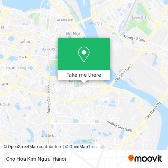 Chợ Hoa Kim Ngưu map
