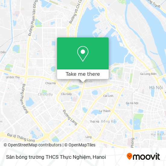 Sân bóng trường THCS Thực Nghiệm map