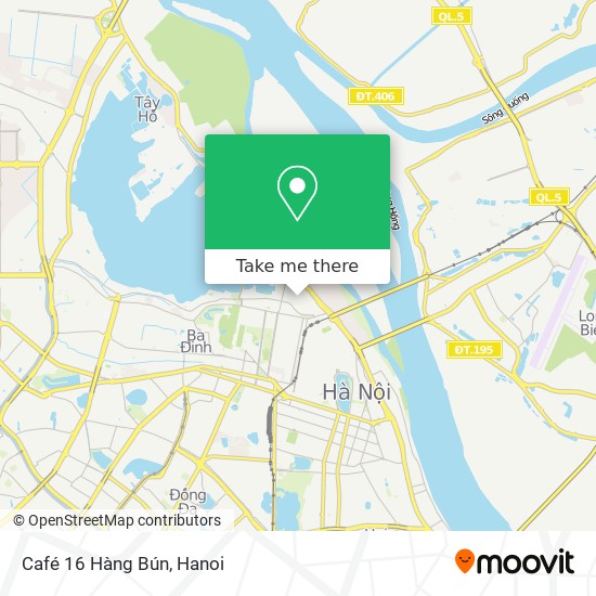 Café 16 Hàng Bún map