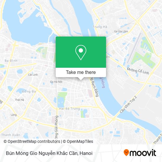 Bún Móng Gìo Nguyễn Khắc Cần map
