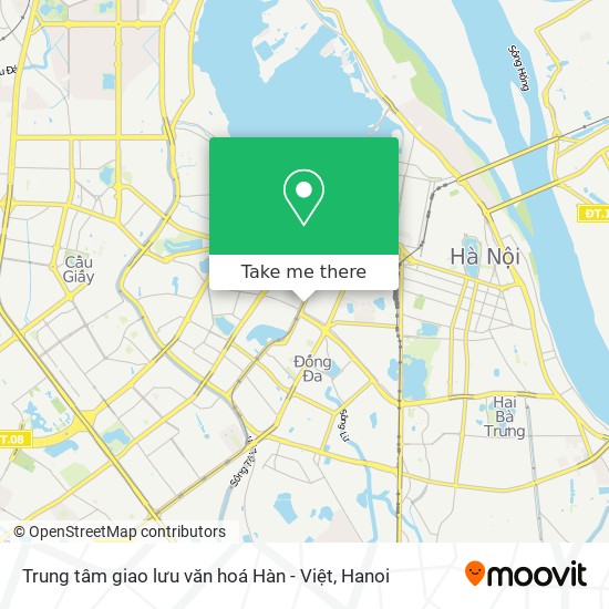 Trung tâm giao lưu văn hoá Hàn - Việt map