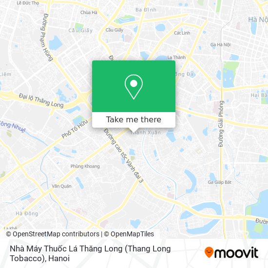 Nhà Máy Thuốc Lá Thăng Long (Thang Long Tobacco) map