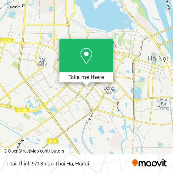 Thái Thịnh 9/18 ngõ Thái Hà map