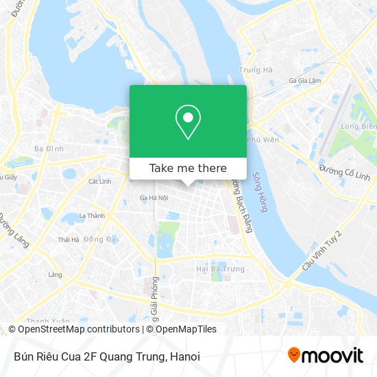 Bún Riêu Cua 2F Quang Trung map