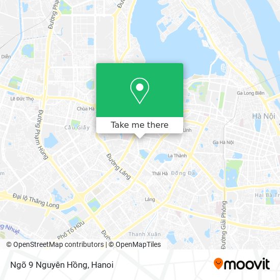 Ngõ 9 Nguyên Hồng map
