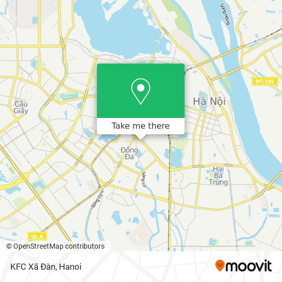KFC Xã Đàn map