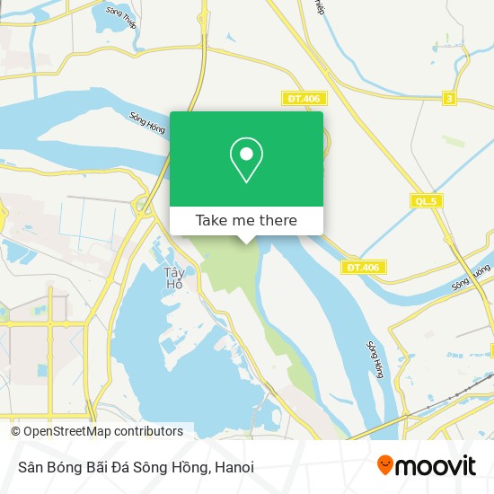 Sân Bóng Bãi Đá Sông Hồng map