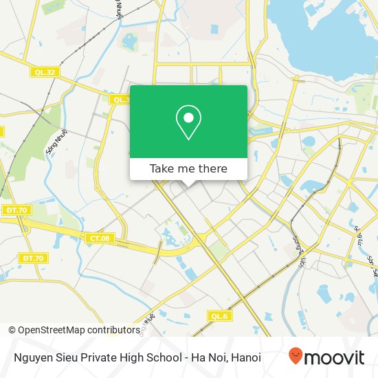 Nguyen Sieu Private High School - Ha Noi map